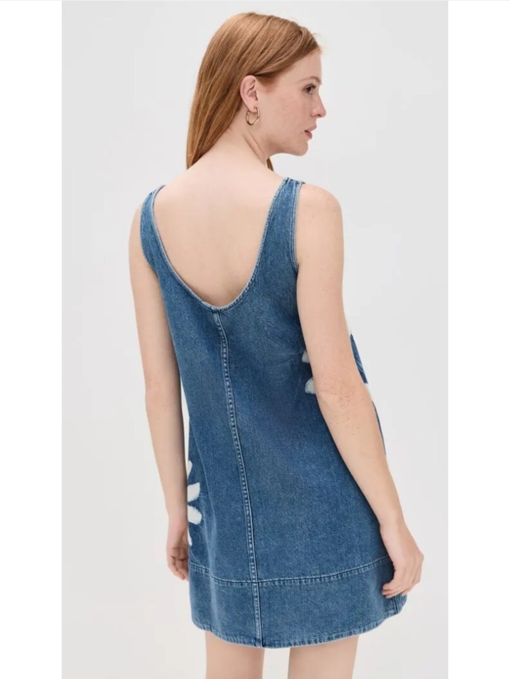 MADEWELL | Shibori Denim Shift Dress M - Picture 2 of 4